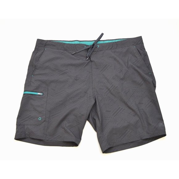 Zeroxposur Travel Shorts Men's Size Med Gray‎ Stretch Pockets Lightweight Lined - Picture 1 of 3